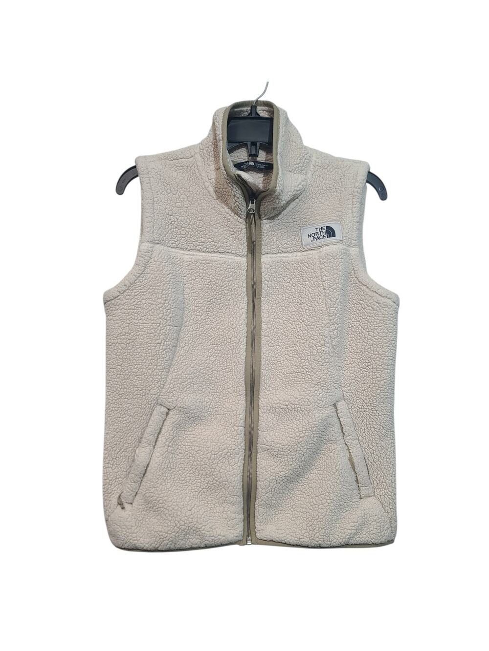 The North Face Campshire Full-Zip Sherpa Vest Cream Medium GUC